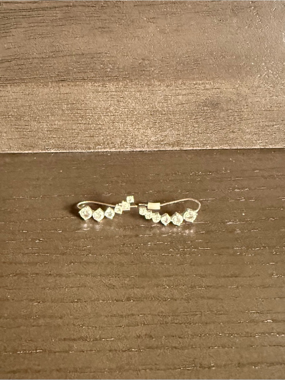 Claire's Sparkling Silver Ear Climbers